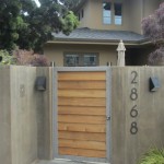 Custom Teak and stainless walk gate